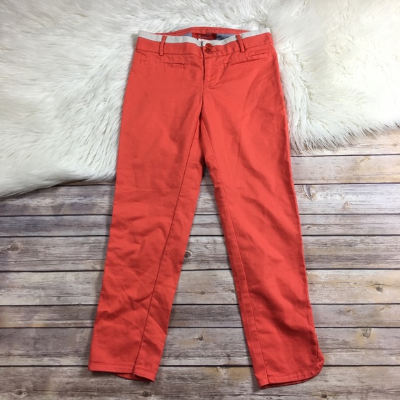 Anthropologie Pants - Antro Cartonnier Pants Ankle Cropped Coral Pink